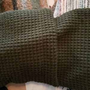 Olive green infinity scarf